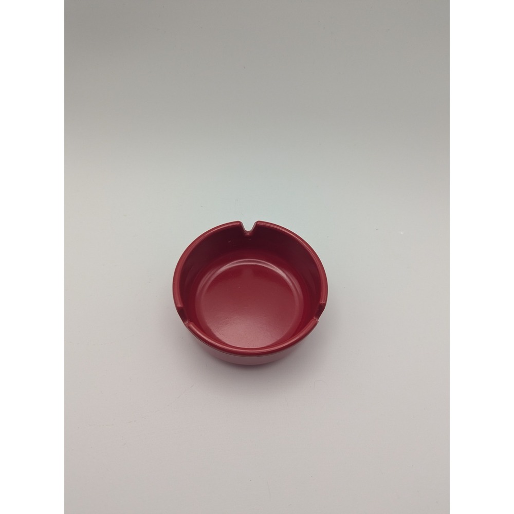 Vintage‎ GES-Line Red Ashtray Melamine 60s 70s Retro 3-slot Bar Accessories